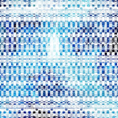 Suluboya efektli geometrik desen