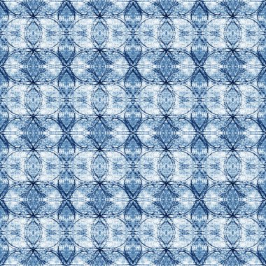 Suluboya efektli geometrik desen