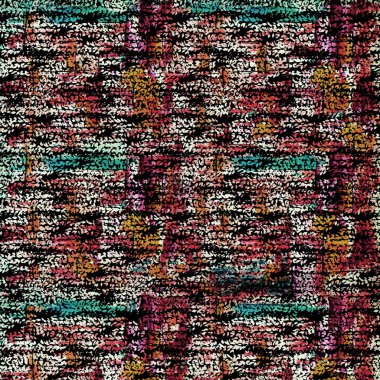 Suluboya efektli geometrik desen