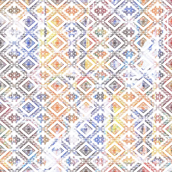 Geometric texture pattern with watercolor effect