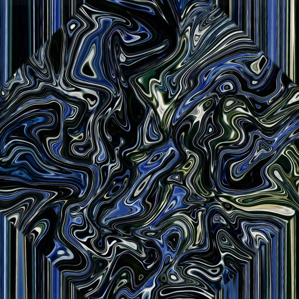 Pintura Óleo Abstracta Psicodélica Colorida Sobre Lienzo — Foto de Stock