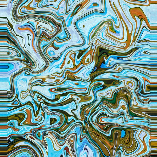 Kleurrijke Psychedelische Abstracte Olieverf Doek — Stockfoto