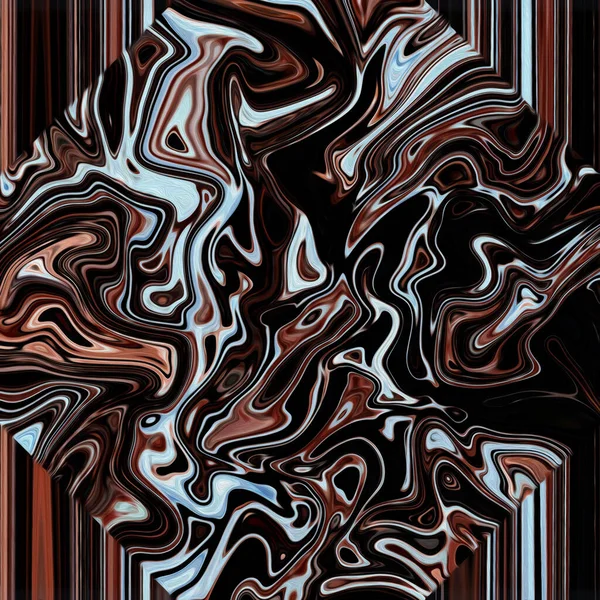 Färgglad Psykedelisk Abstrakt Oljemålning Duk — Stockfoto