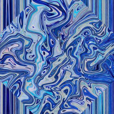 Renkli Psikedelik yağlı boya tablosu 