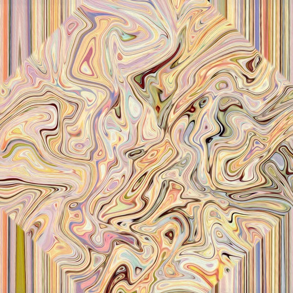 Kleurrijke Psychedelische Abstracte Olieverf Doek — Stockfoto