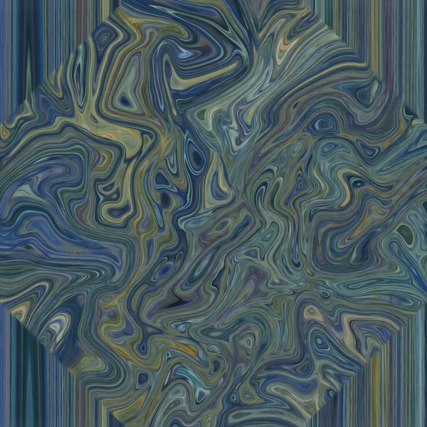 Bunte Psychedelische Abstrakte Ölmalerei Auf Leinwand — Stockfoto