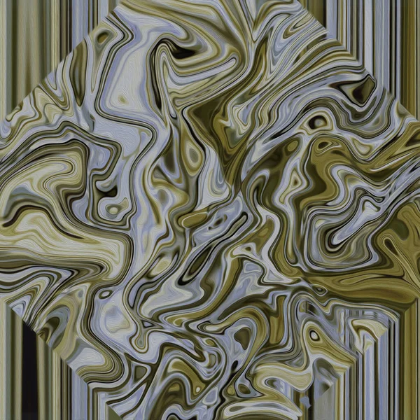 Πολύχρωμο Psychedelic Αφηρημένη Ελαιογραφία Καμβά — Φωτογραφία Αρχείου