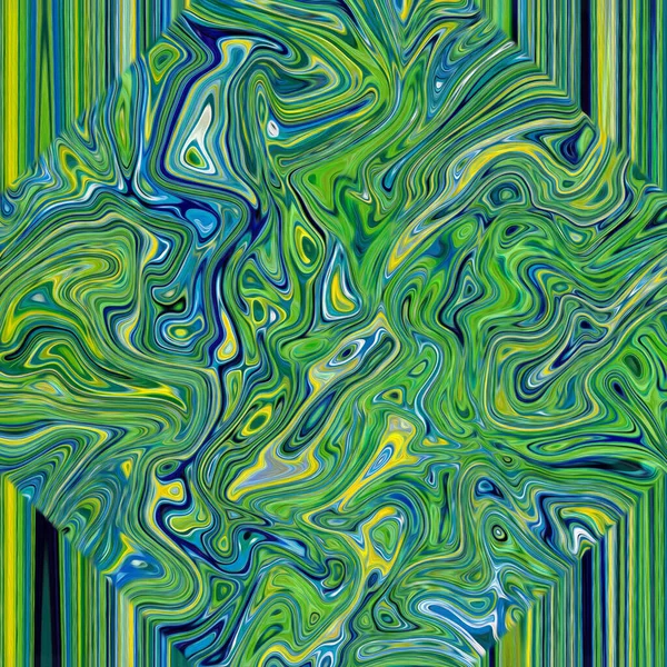 Kleurrijke Psychedelische Abstracte Olieverf Doek — Stockfoto