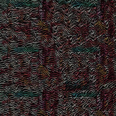 Suluboya efektli geometrik desen