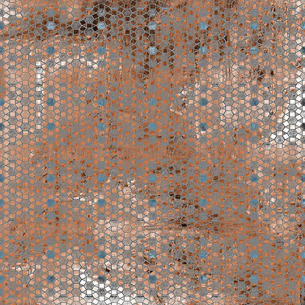 Geometrisk Tekstur Mønster Med Akvarel Effekt - Stock-foto