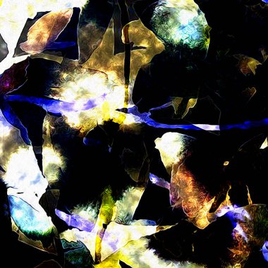 Çiçekli suluboya karışım dokusu modern desen