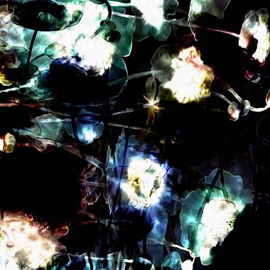 Çiçekli suluboya karışım dokusu modern desen