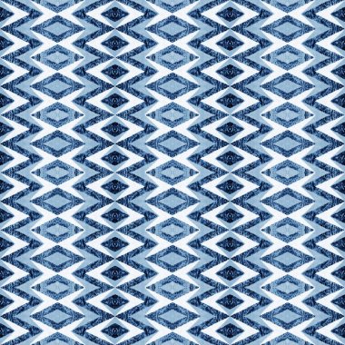 Suluboya efektli geometrik desen