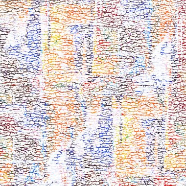 Suluboya efektli geometrik desen