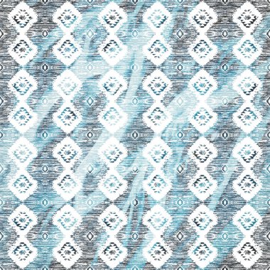 Suluboya efektli geometrik desen