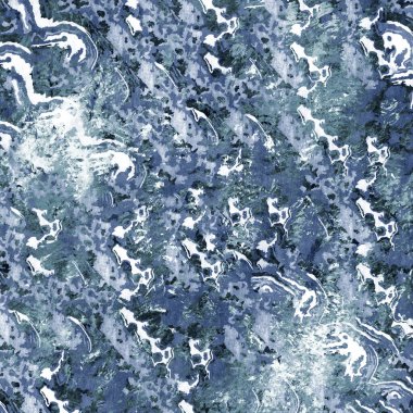 Suluboya efektli geometrik desen