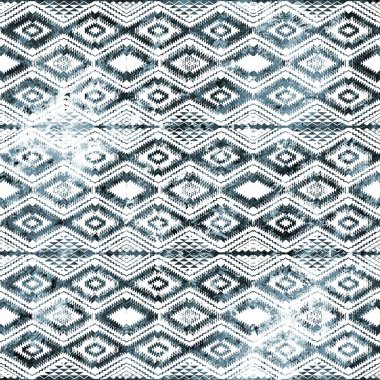 Suluboya efektli geometrik desen