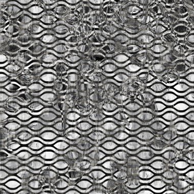 Suluboya efektli geometrik desen