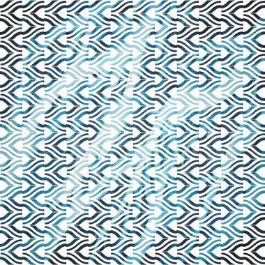 Suluboya efektli geometrik desen