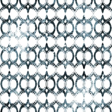 Suluboya efektli geometrik desen