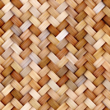 Wicker rattan seamless texture for CG clipart