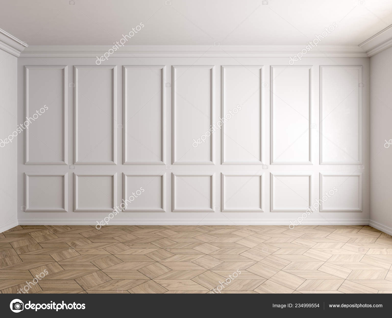 3d render of white interior with panels on wall 8k Stock Photo by ©rnax ...
