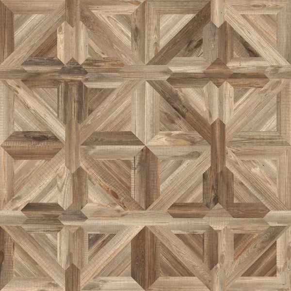天然木材无缝纹理的经典图案实木复合地板 — 图库照片