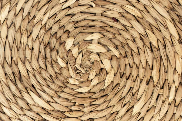 Wicker straw circle — Stock Photo, Image