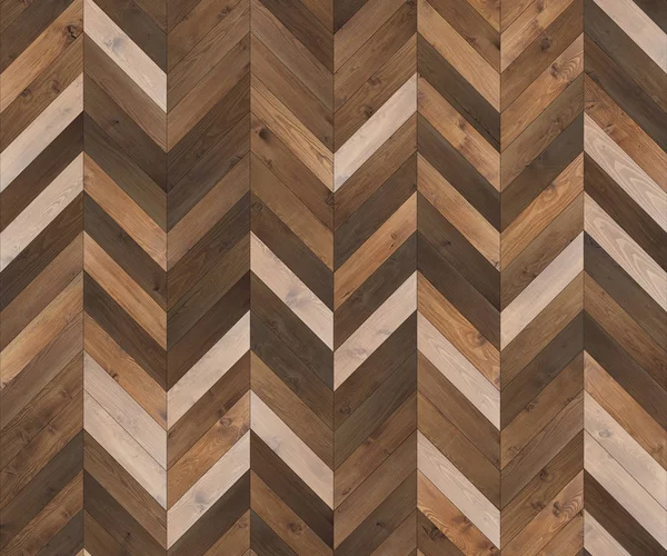 シェブロン自然な寄木細工のシームレスな床のテクスチャ — ストック写真