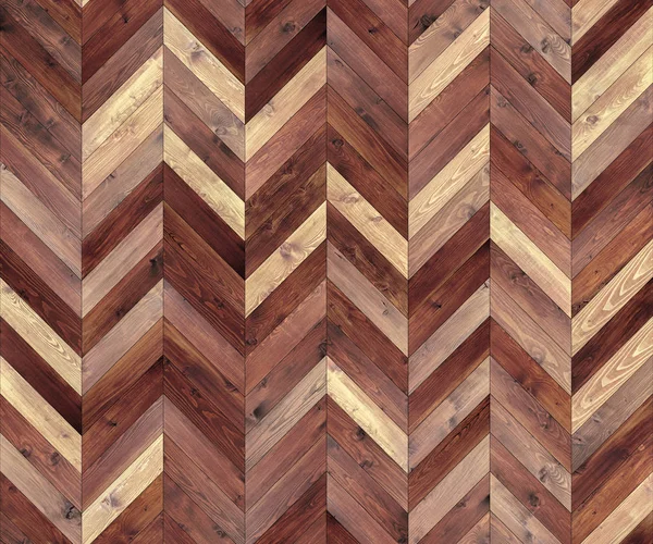 シェブロン自然な寄木細工のシームレスな床のテクスチャ — ストック写真