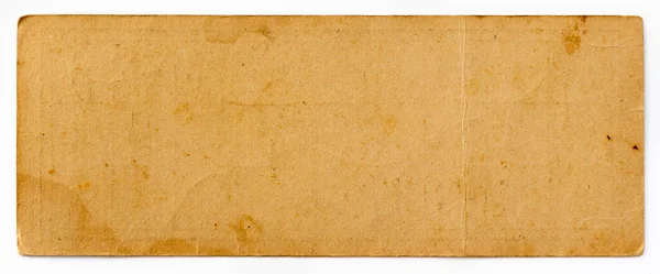 오래 된 노란 공예품 종 이 카드를 분리하다 — 스톡 사진