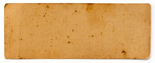 Stare żółte karty rzemieślnicze izolowane — Zdjęcie stockowe