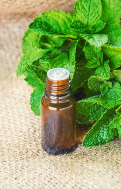 Küçük bir kavanoza nane özü. 