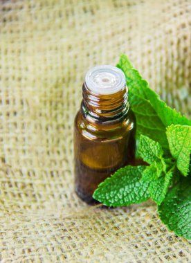 Küçük bir kavanoza nane özü. 