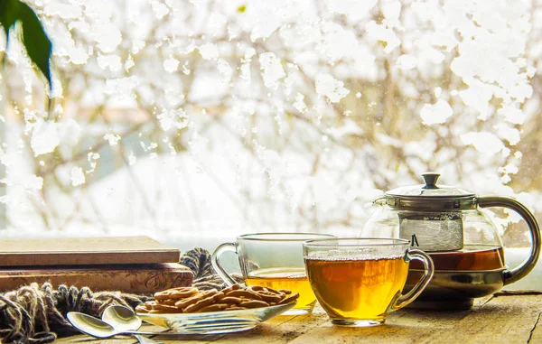 Eine Tasse Tee Komfort — Stockfoto