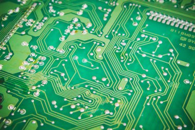 microcircuit kapatın. Seçici odak.