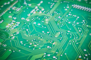 microcircuit kapatın. Seçici odak.