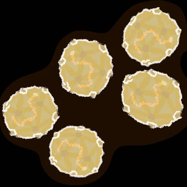 Hepatitis Virus Dark Background Vector Illustration — Stock Vector