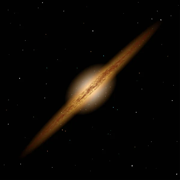 Βλενκοειδής Γαλαξίας Αστέρια Απεικόνιση Διάνυσμα Του Χώρου — Διανυσματικό Αρχείο