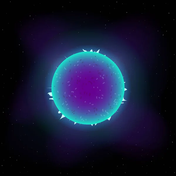 Ραδιόφωνο Ήσυχο Άστρο Νετρόνιο Απεικόνιση Διανυσματικών Φορέων — Διανυσματικό Αρχείο