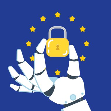  Genel veri koruma yönetmeliği izometrik tarzı