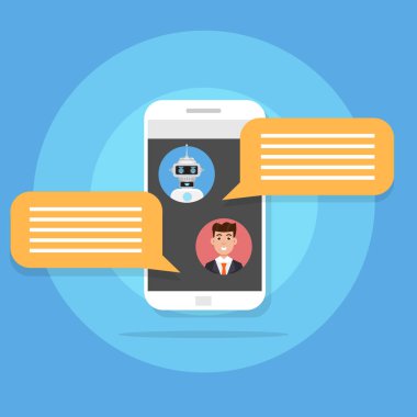 Kavram sohbet bot içinde düz çizmek ile sohbet