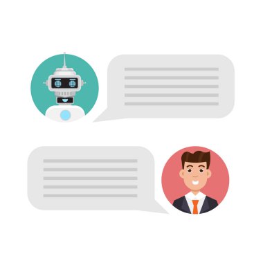 Kavram sohbet bot içinde düz çizmek ile sohbet