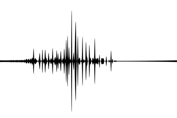 Seismiska Jordbävningen Aktivitetspost Vit Bakgrund — Stock vektor