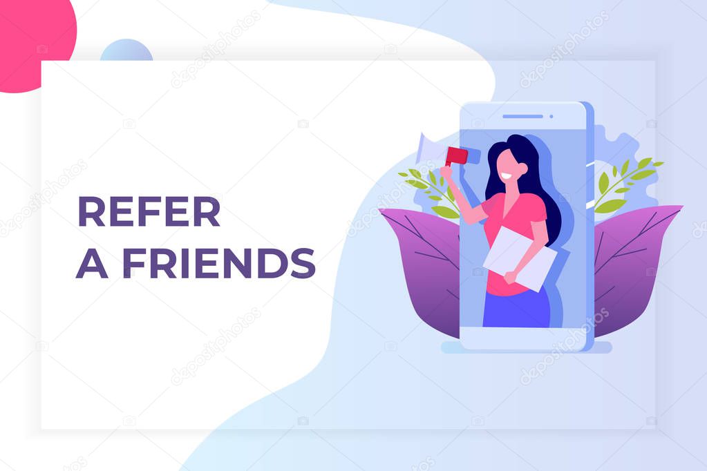 Refer a friend, Referral network marketing.   Recommend to  frie