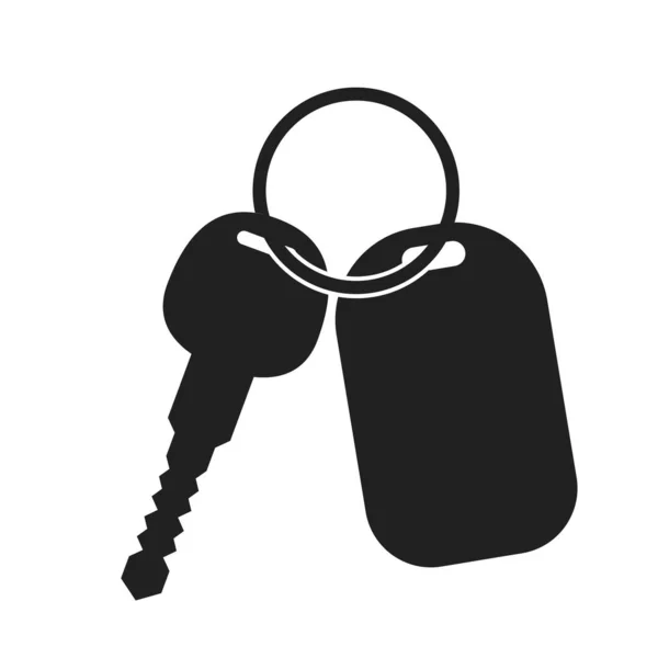 Car Key Security Icon Vector Illustration Flat Style — Stock Vector