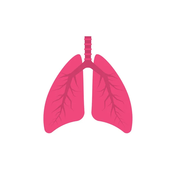 Human Lungs Icon Vector Illustration — Stock Vector