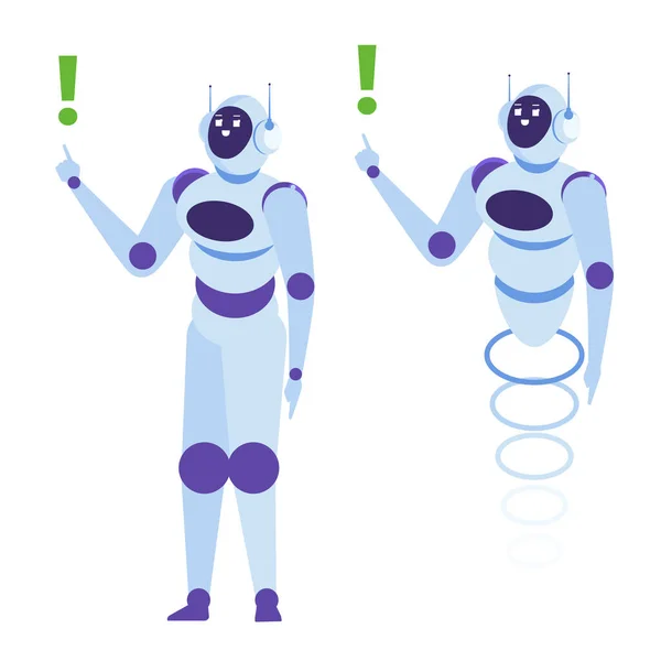 Concepto Chatbot Servicio Atención Cliente Androide Diálogo Inteligencia Artificial Ilustración — Archivo Imágenes Vectoriales
