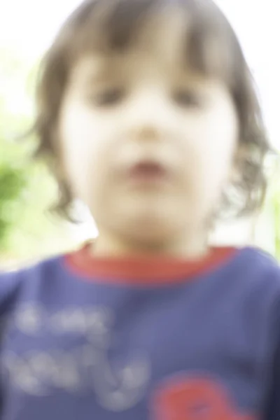 Blurred portrait of child