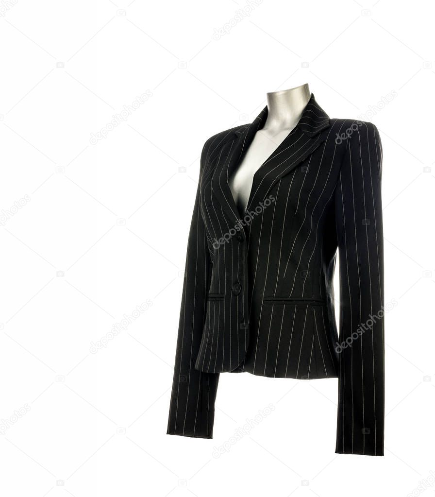 Black Business Women's Elegant Blazer Jacket